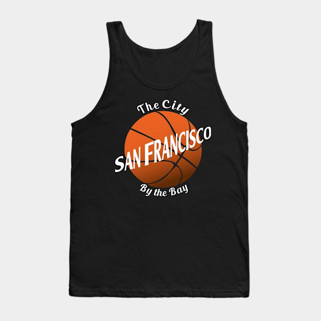 City by the Bay San Francisco Basketball Tank Top by Fairview Design